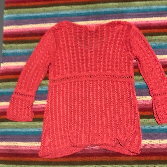 🤰🏼 💕 Mimi Maternity Coral Pink Cardigan Sweater - Picture 6 of 6